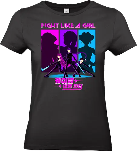 Fighter Girls - Rumi, Mira, Zoey, Demon, Hunters - Standard T-Shirt (Frauen)