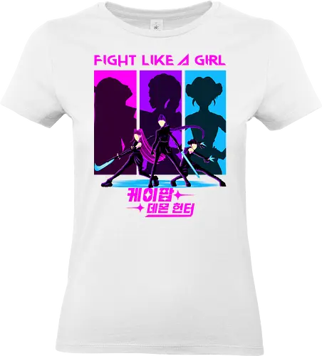 Fighter Girls - Rumi, Mira, Zoey, Demon, Hunters - Standard T-Shirt (Frauen)