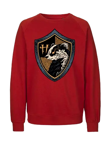 house of feral fume - skunk, magic, wizard, animal, myth, school, sport, game, rpg, fantasy, creature - Fairtrade Sweatshirt