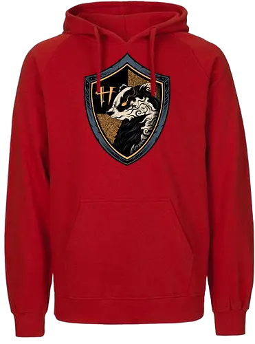 house of feral fume - skunk, magic, wizard, animal, myth, school, sport, game, rpg, fantasy, creature - Fairtrade Hoodie