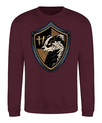 house of feral fume - skunk, magic, wizard, animal, myth, school, sport, game, rpg, fantasy, creature - Sweatshirt