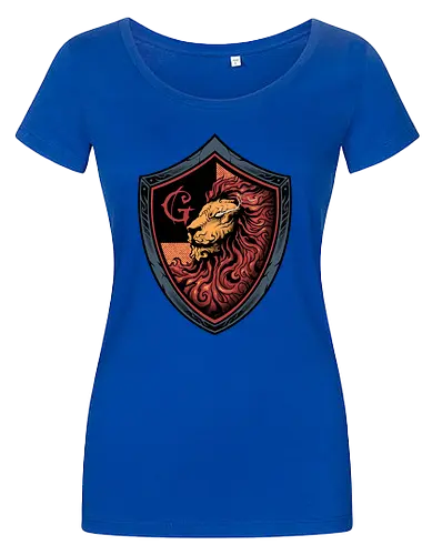 house of red mane - lion, magic, wizard, animal, myth, school, sport, game, rpg, fantasy, creature - Damen T-Shirt