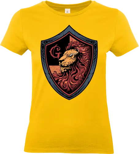 house of red mane - lion, magic, wizard, animal, myth, school, sport, game, rpg, fantasy, creature - Standard T-Shirt (Frauen)