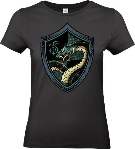 house of silent fang  - serpent, snake, ouroboros, magic, wizard, animal, myth, school, sport, game, rpg, fantasy, creature - Standard T-Shirt (Frauen)