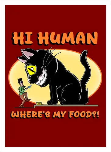 Lustiger Anime-Manga-Katzenbesitzer-Sarkasmus