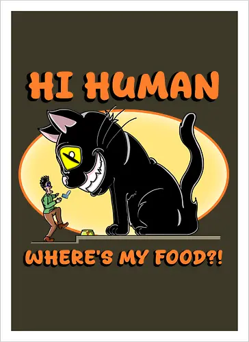 Lustiger Anime-Manga-Katzenbesitzer-Sarkasmus