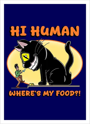 Lustiger Anime-Manga-Katzenbesitzer-Sarkasmus