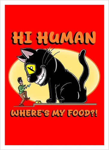 Lustiger Anime-Manga-Katzenbesitzer-Sarkasmus