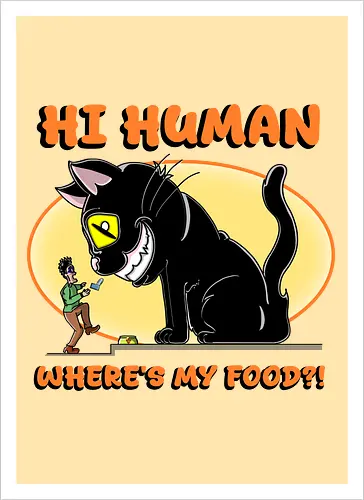 Lustiger Anime-Manga-Katzenbesitzer-Sarkasmus