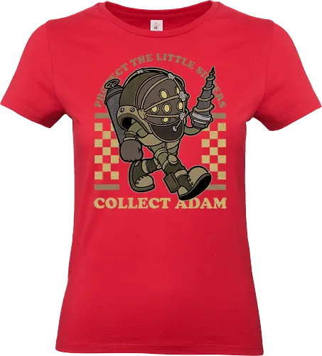Game Mascot Big Protector - Video Games, Video Game, Game, Games, Gamer, Mascot, Retro, Vintage, Retro Vintage, Retro Gamer, Retro Cartoon, Game Mascot, Adventure, Fantasy, Science Fiction, Sister, Daddy, Diesel Punk, Punk, Biopunk, Post-apocalyptic, Post Apocalyptic, Apocalypse, Postapocalypse - Standard T-Shirt (Frauen)