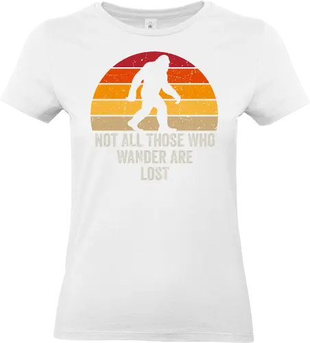 Retro Sasquacth - retro, vintage, sasquatch, bigfoot, animals, nature, mountain, snow, winter - Standard T-Shirt (Frauen)