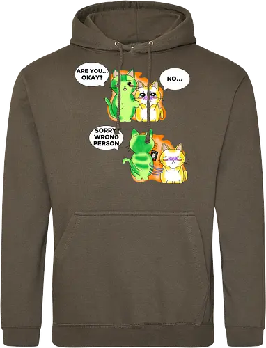 Kawaii-Sarkasmus Alles okay? Falsche Katze