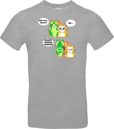 Kawaii-Sarkasmus Alles okay? Falsche Katze