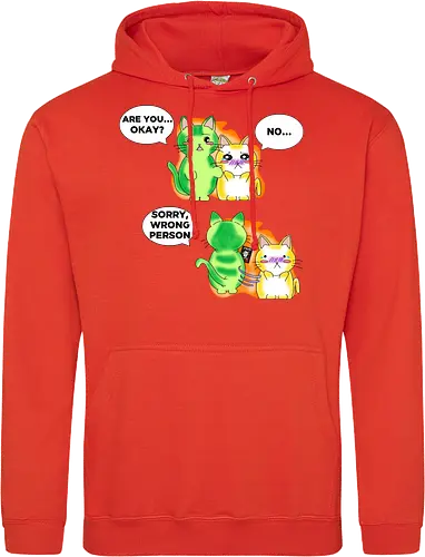 Kawaii-Sarkasmus Alles okay? Falsche Katze