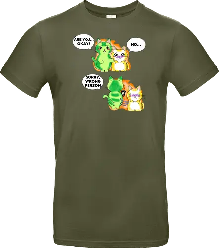 Kawaii-Sarkasmus Alles okay? Falsche Katze