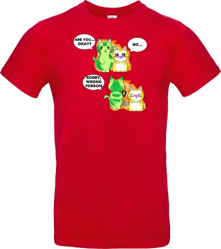 Kawaii-Sarkasmus Alles okay? Falsche Katze