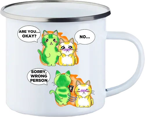 Kawaii-Sarkasmus Alles okay? Falsche Katze