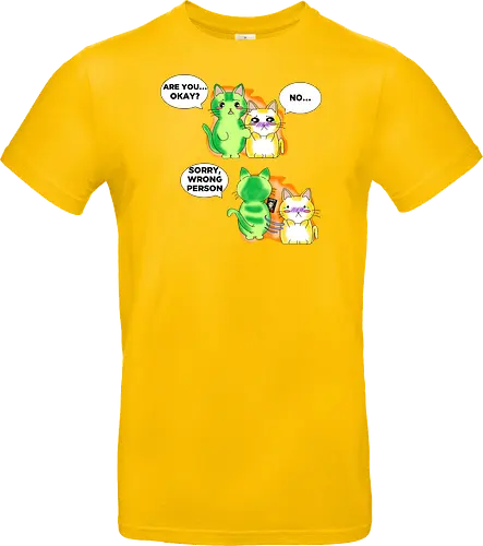 Kawaii-Sarkasmus Alles okay? Falsche Katze