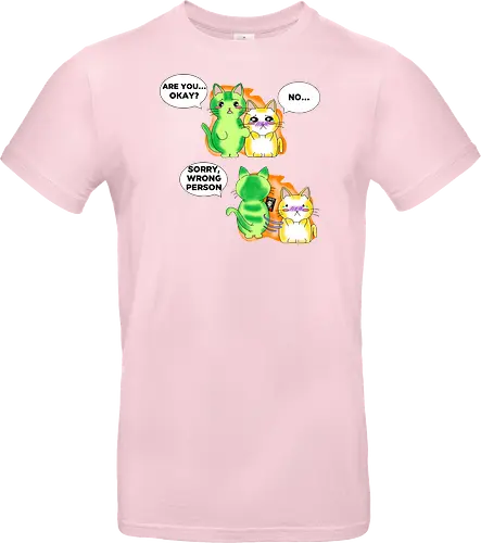 Kawaii-Sarkasmus Alles okay? Falsche Katze