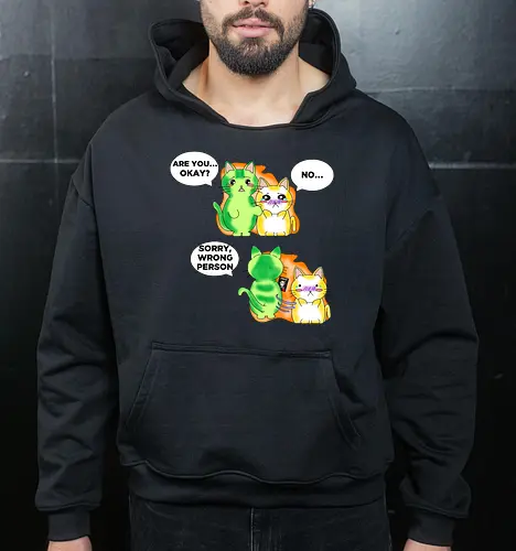 Kawaii-Sarkasmus Alles okay? Falsche Katze