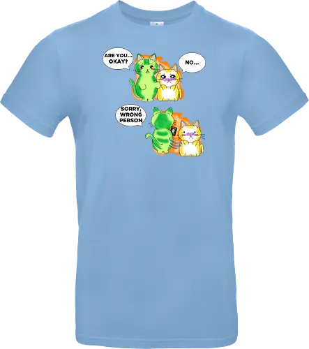 Kawaii-Sarkasmus Alles okay? Falsche Katze