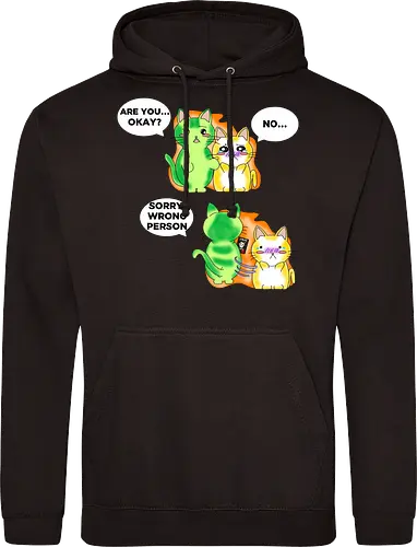 Kawaii-Sarkasmus Alles okay? Falsche Katze