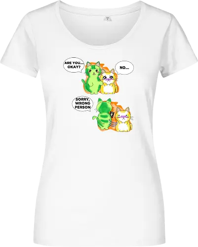 Kawaii-Sarkasmus Alles okay? Falsche Katze