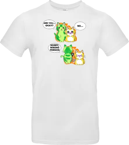 Kawaii-Sarkasmus Alles okay? Falsche Katze