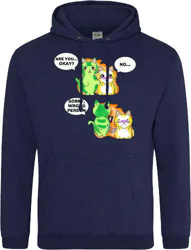 Kawaii-Sarkasmus Alles okay? Falsche Katze