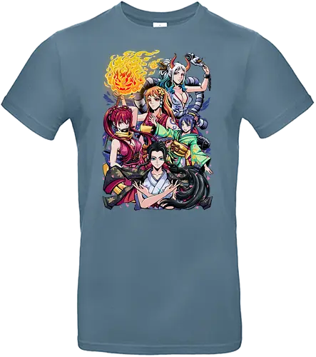 Crimson Wano - Pirate, Wano Arc, Straw Hat Crew, pirate, Kaido, Oden, Samurai, Pirate Adventure, Nami, Nico Robin, OTama, Shinobu, Yamato, pirate anime, strawhat pirates, anime, manga, anime edit, Pirate Wano, pirate manga - Standard T-Shirt