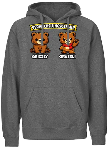 Grüßli - Simlow, Twitch, Streamer, Katze, Bär, Lustig - Fairtrade Hoodie