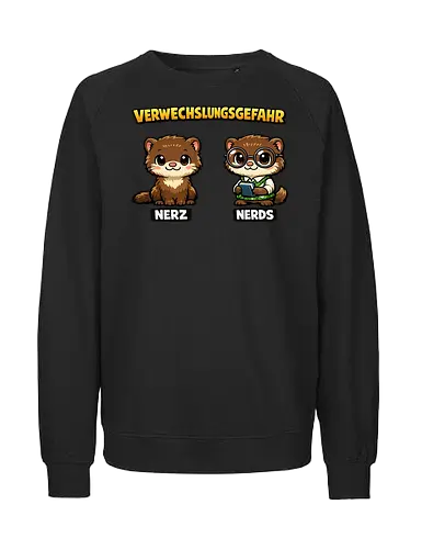 Nerds - Simlow, Twitch, Streamer, Katze, Chaos, Lustig - Fairtrade Sweatshirt