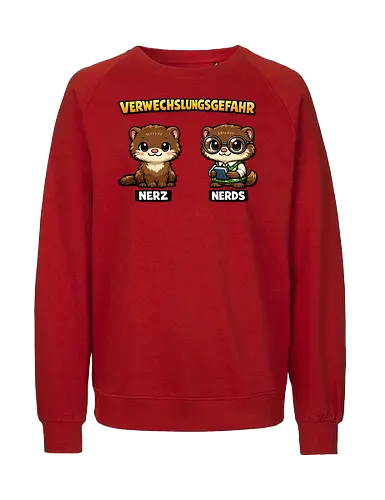 Nerds - Simlow, Twitch, Streamer, Katze, Chaos, Lustig - Fairtrade Sweatshirt
