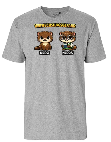 Nerds - Simlow, Twitch, Streamer, Katze, Chaos, Lustig - Fairtrade T-Shirt