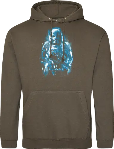 Trooper under the rain