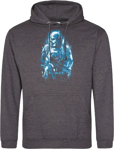 Trooper under the rain