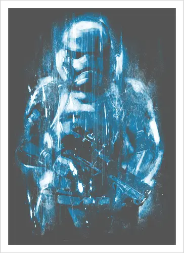 Trooper under the rain