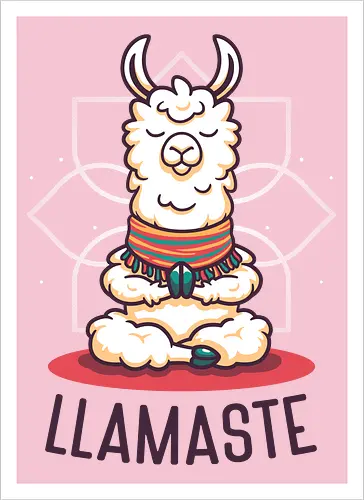 Mindful Llama – Funny Meditation