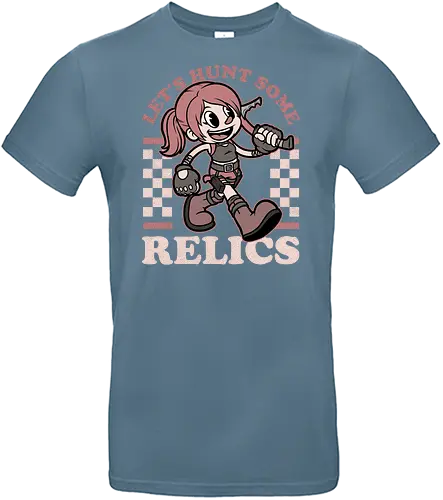 Game Mascot Archeologist - Video Games, Video Game, Game, Games, Gamer, Mascot, Retro, Vintage, Retro Vintage, Retro Gamer, Retro Cartoon, Game Mascot, Lara, Tomb, Adventure, Fantasy, Historical, Archeology, Science Fiction, Science, Exploration, Explore, Relic - Standard T-Shirt