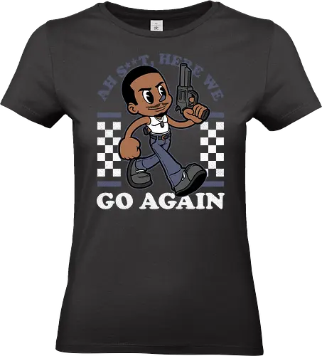 Game Mascot Grove Gang - Video Games, Video Game, Game, Games, Gamer, Mascot, Retro, Vintage, Retro Vintage, Retro Gamer, Retro Cartoon, Game Mascot, Fantasy, Adventure, Classic Game, Classic Games, Crime, Mafia, Car, Gang, Gun, Quote - Standard T-Shirt (Frauen)