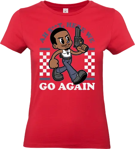 Game Mascot Grove Gang - Video Games, Video Game, Game, Games, Gamer, Mascot, Retro, Vintage, Retro Vintage, Retro Gamer, Retro Cartoon, Game Mascot, Fantasy, Adventure, Classic Game, Classic Games, Crime, Mafia, Car, Gang, Gun, Quote - Standard T-Shirt (Frauen)