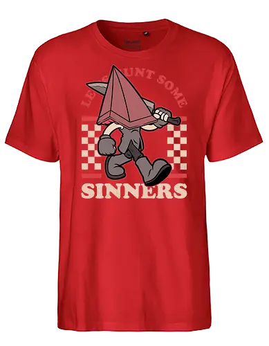 Game Mascot Pyramid - Video Games, Video Game, Game, Games, Gamer, Mascot, Retro, Vintage, Retro Vintage, Retro Gamer, Retro Cartoon, Game Mascot, Pyramid, Demon, Undead, Monster, Scary, Spooky, Creepy, Sinner, Sin, Survival Horror, Survival, Halloween, Classic Horror, Horror, Cult - Fairtrade T-Shirt
