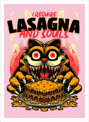 Creepy Cat Lasagna 