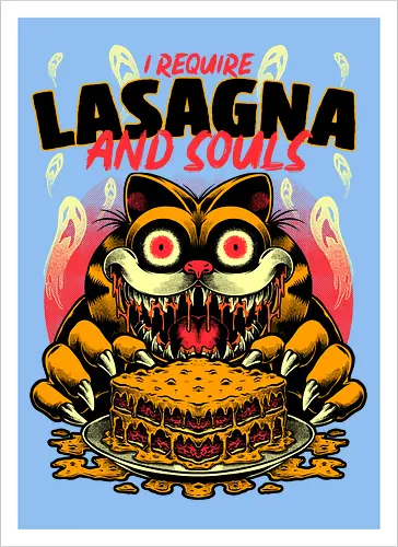 Creepy Cat Lasagna 
