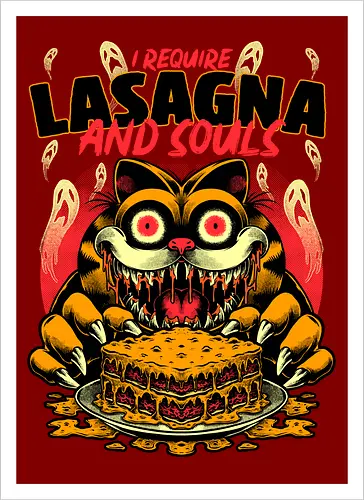 Creepy Cat Lasagna 