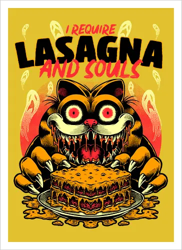 Creepy Cat Lasagna 