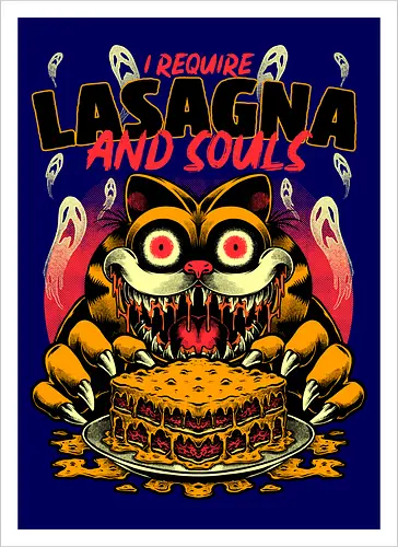 Creepy Cat Lasagna 