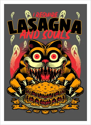 Creepy Cat Lasagna 