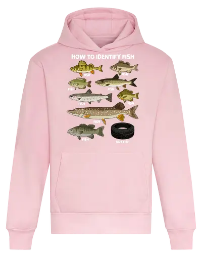 How to Indetify Fish - fish, aquarium, fish lover, fisherman, fishing, funny, lake, ocean, ocean life, salmon, sea, sea life, seafood, trout, water - Heavyweight Hoodie