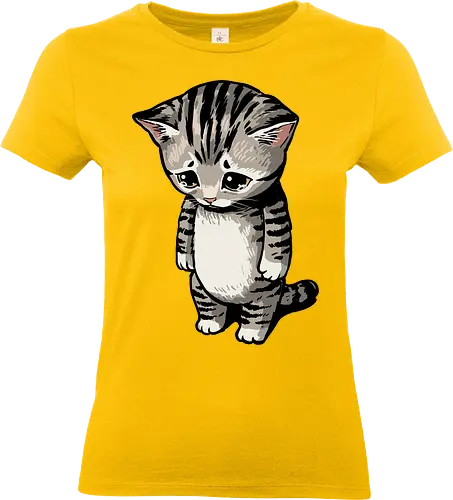 Sad Cat Meme - sad cat, animal, cat lady, cat lover, cat meme, cat mom, cat owner, cats love, catshirt, funny, kitten, kitty, meme, pet, sarcastic - Standard T-Shirt (Frauen)